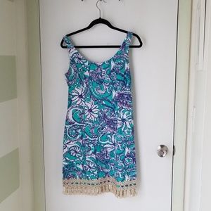 Beautiful Lilly Pulitzer dress w/ gold trim